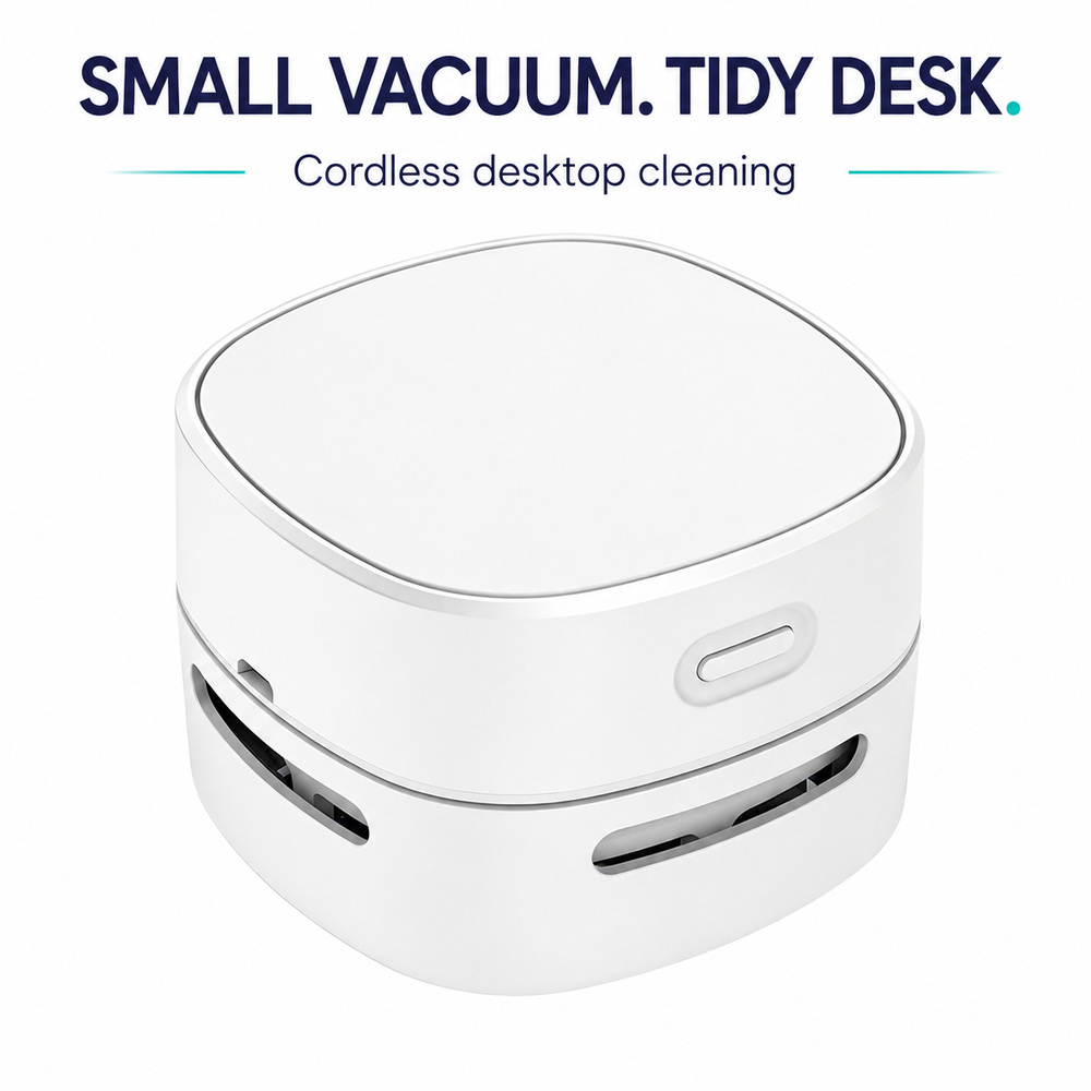 Mini Desktop Vacuum Cleaner For Eraser Dust - Mini Aspirapolvere da Scrivania Senza Fili,
