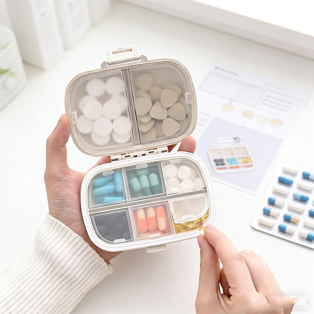 Stationery - Contenitore Portatile per Medicinali, Organizzatore Settimanale