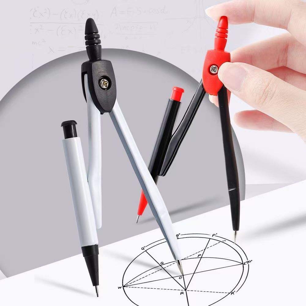 Math Geometry Set With Compass - Bussola in metallo Geometria matematica professionale