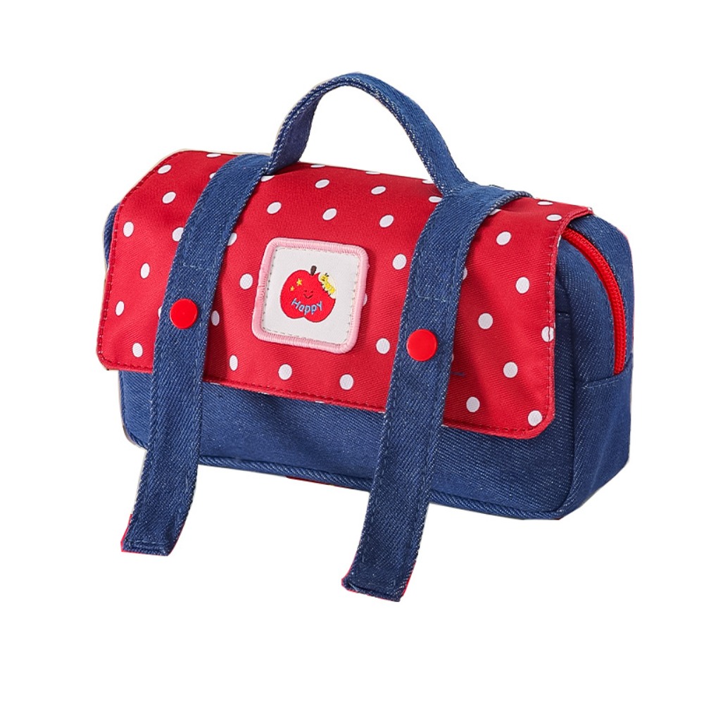 Aesthetic Large Pencil Case Pouch - Astuccio in denim stile cowboy con