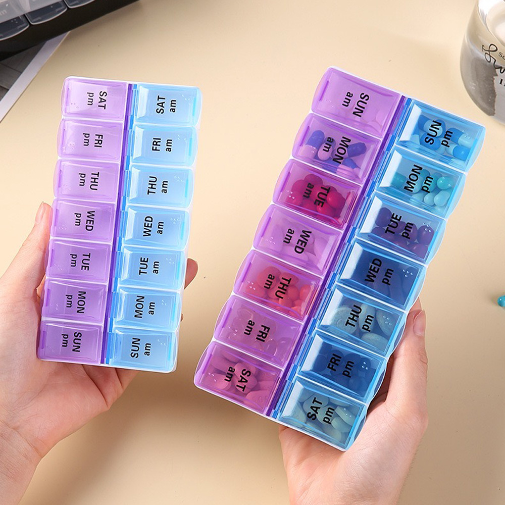 Stationery - Portapillole Indipendente a 14 Scomparti, Scatola