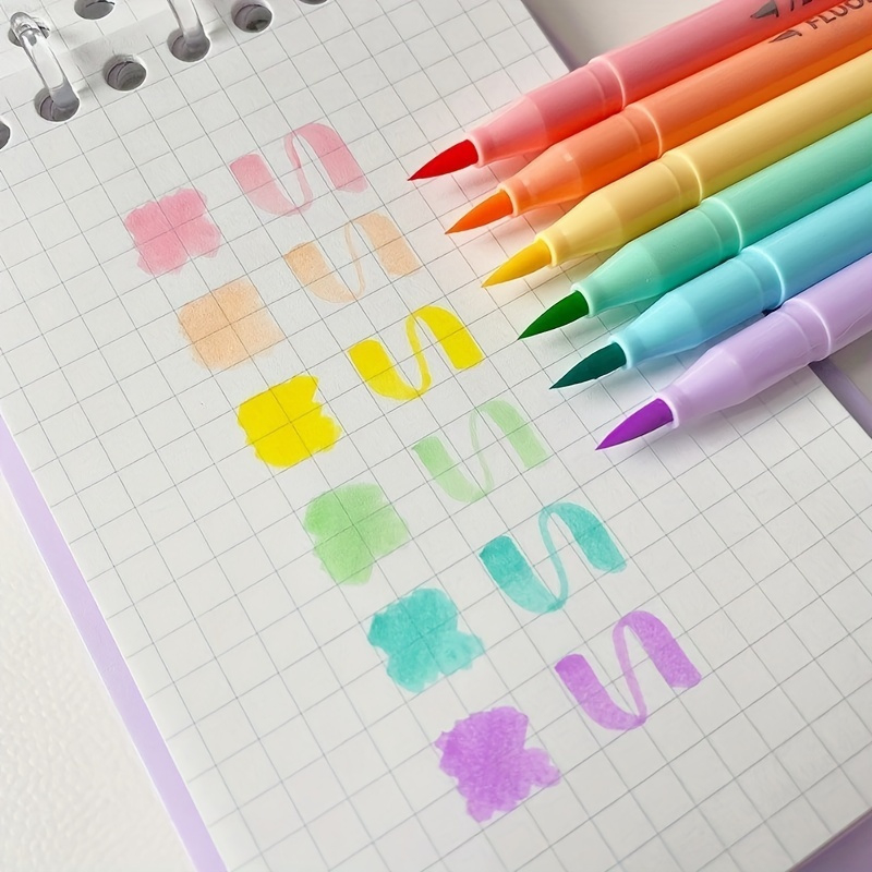 Pastel Highlighter Set Double Ended - Set di penne a fluorescenza con