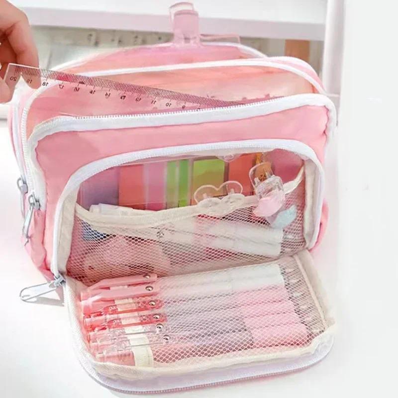Aesthetic Large Pencil Case Pouch - Astuccio Portatile Grande Capacità Estetico per