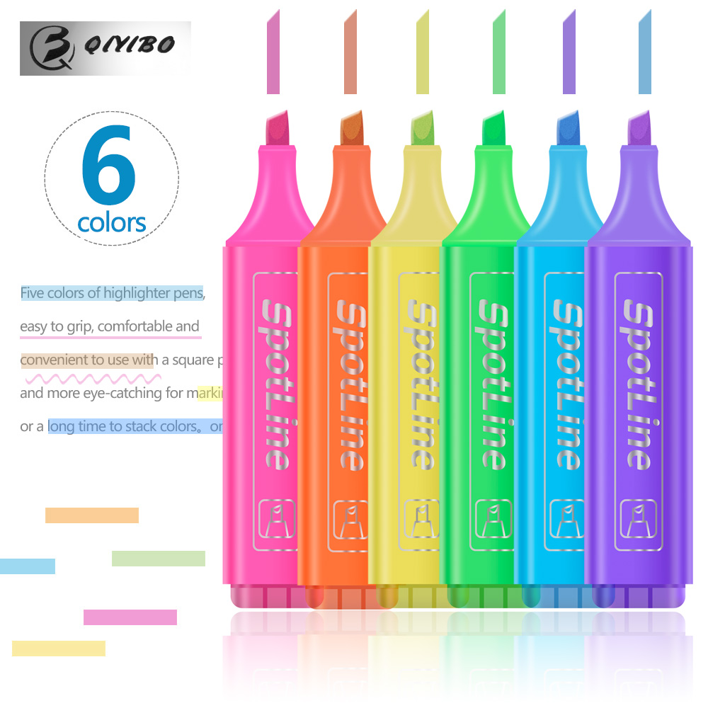 4/6 Pz/set Pastello Piatto Sin - Pastel Highlighter Set Double Ended recensione e prezzo