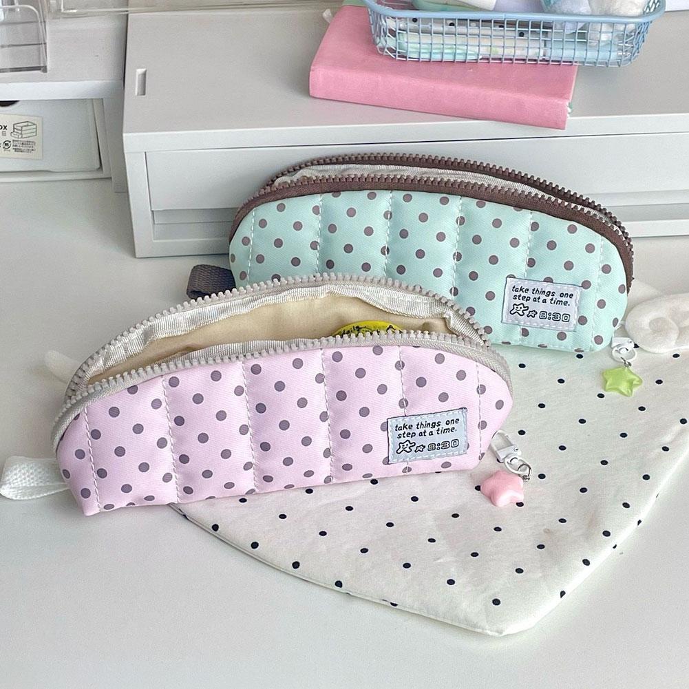 Astuccio Estetico a Pois Porta - Aesthetic Large Pencil Case Pouch recensione e prezzo