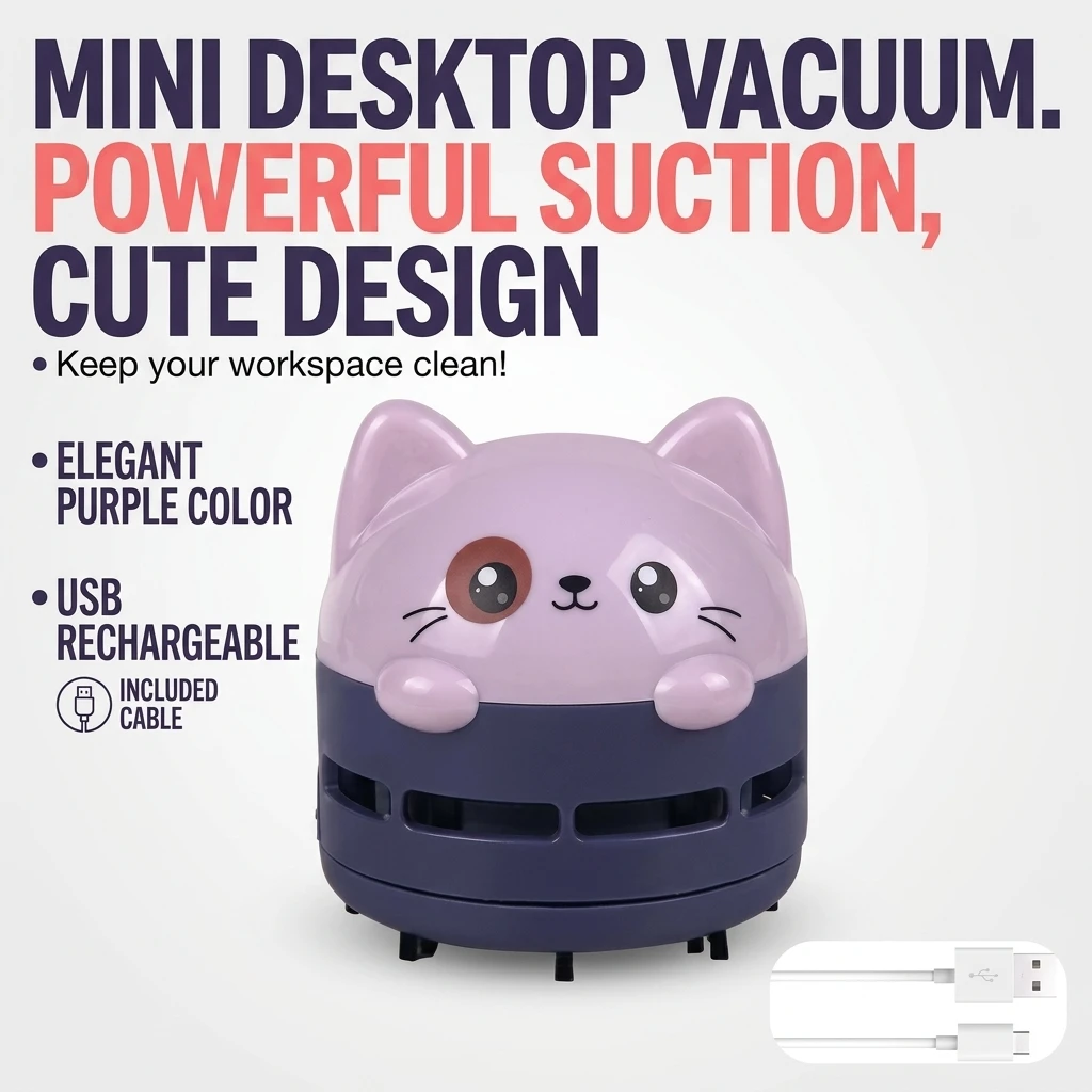 Aspirapolvere da Scrivania Min - Mini Desktop Vacuum Cleaner For Eraser Dust recensione e prezzo