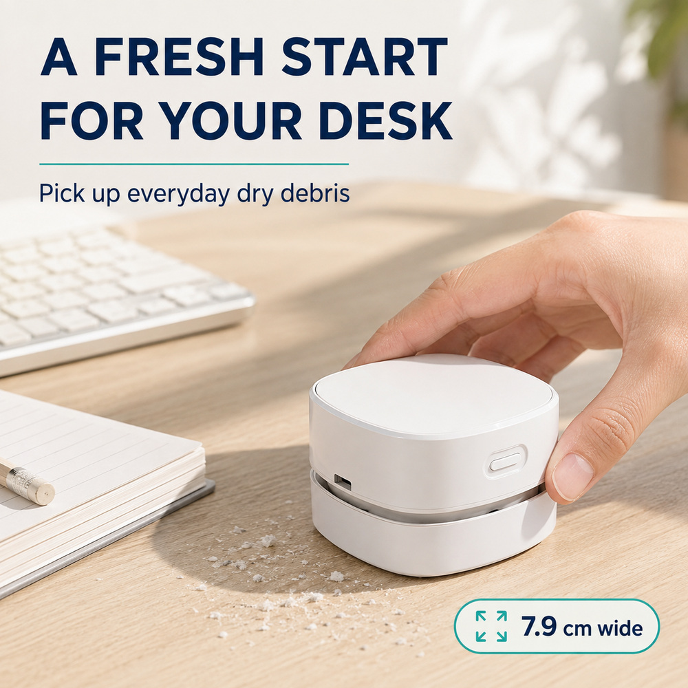 Aspirapolvere da tavolo portat - Mini Desktop Vacuum Cleaner For Eraser Dust recensione e prezzo